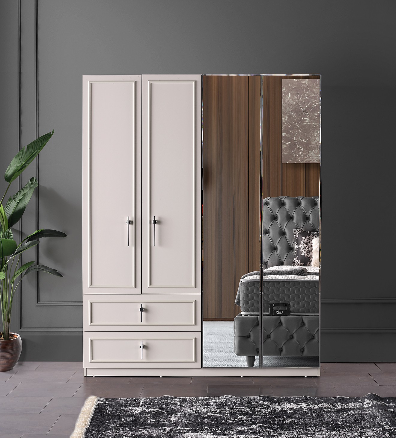 Mabel 4 Kapılı Dolap