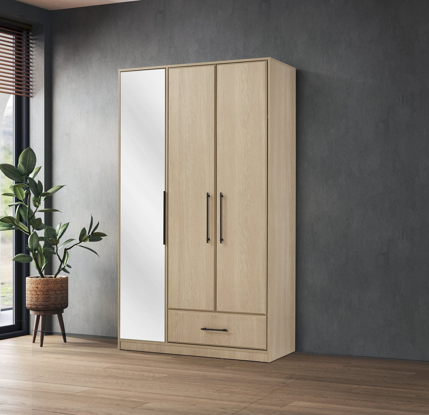 Lizbon 3 Kapılı Dolap