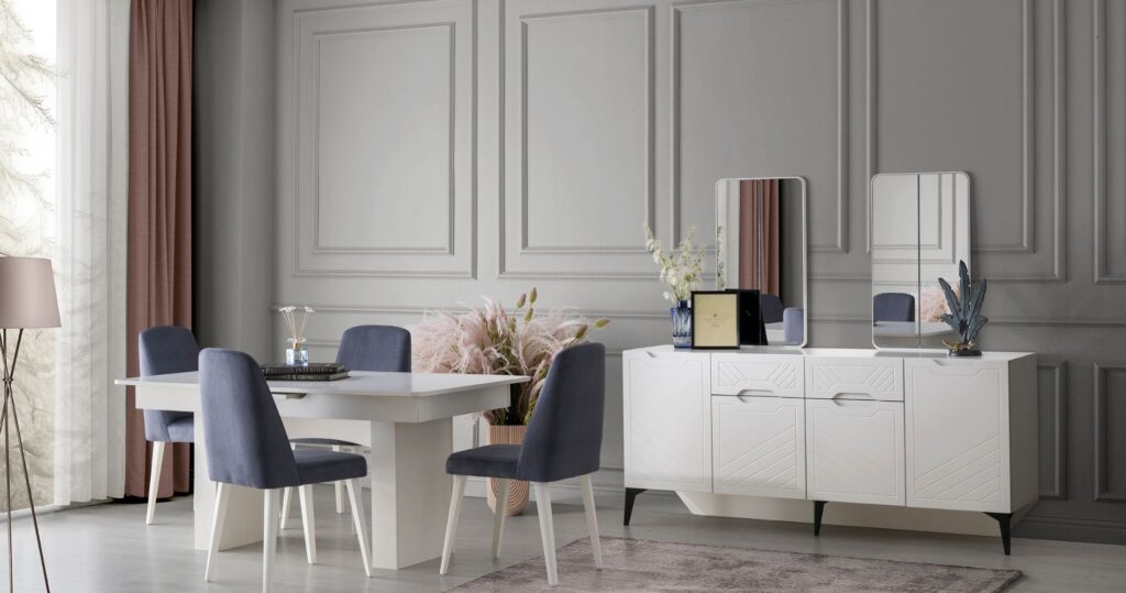 Dolunay Yemek Odası Krem