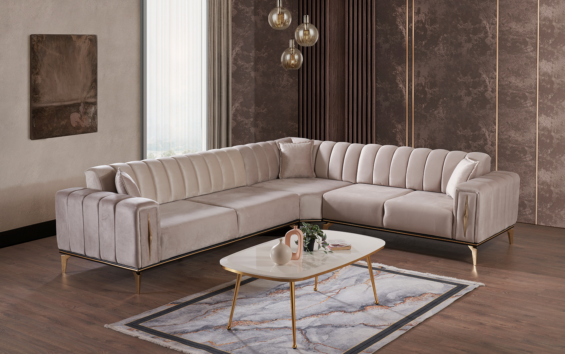 Piazza Köşe Koltuk Takımı