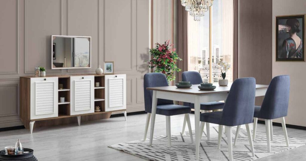 Saray Yemek Odası Hazar - Krem