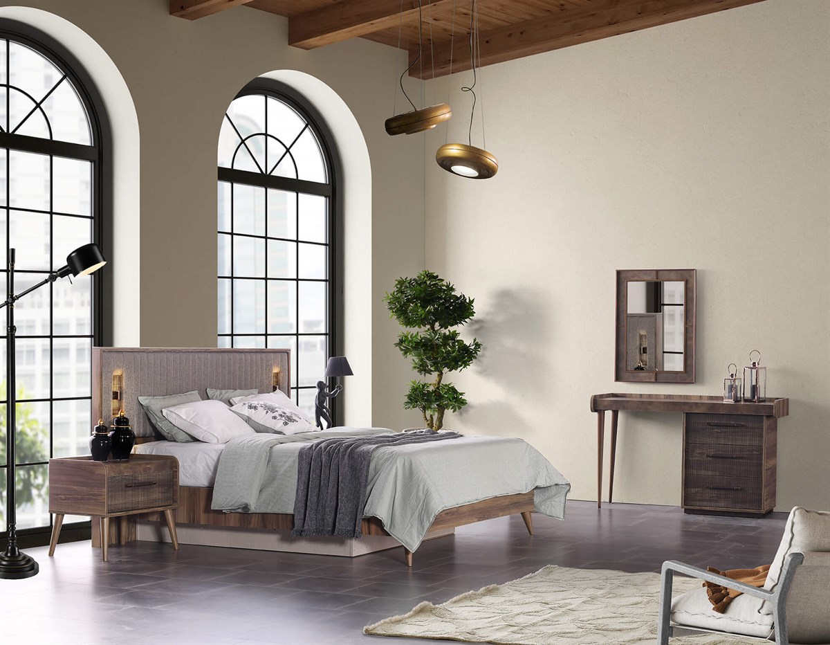 Vintage Bazalı Karyola